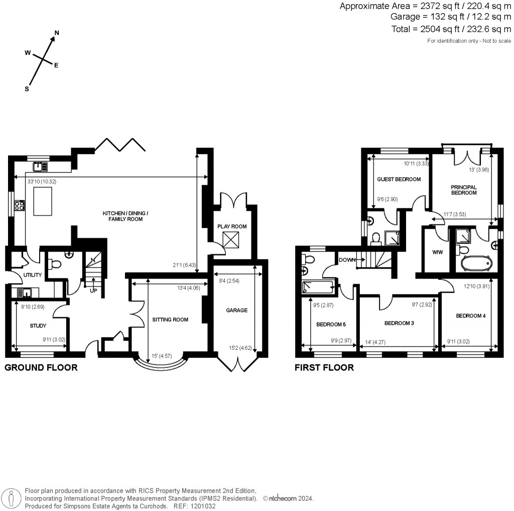 Floorplans For Stoke D'Abernon, Cobham, Surrey