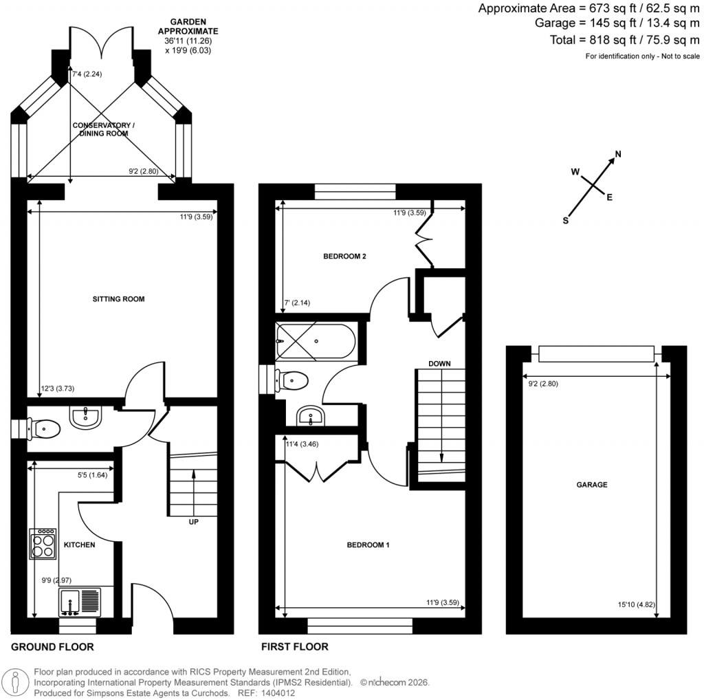 Floorplans For Hollyhedge Road, Cobham, Surrey