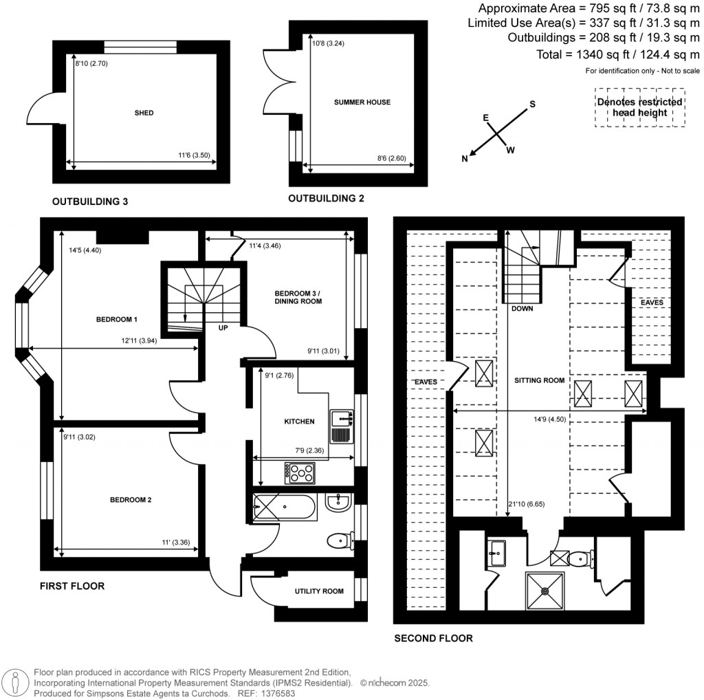 Floorplans For Tartar Road, Cobham, Surrey