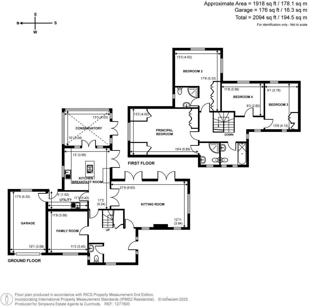 Floorplans For Sandy Lane, Cobham, KT11