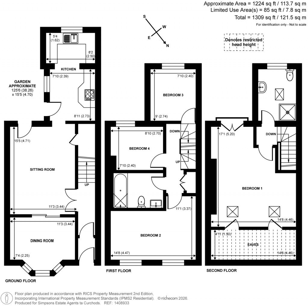 Floorplans For Tilt Road, Cobham, Surrey