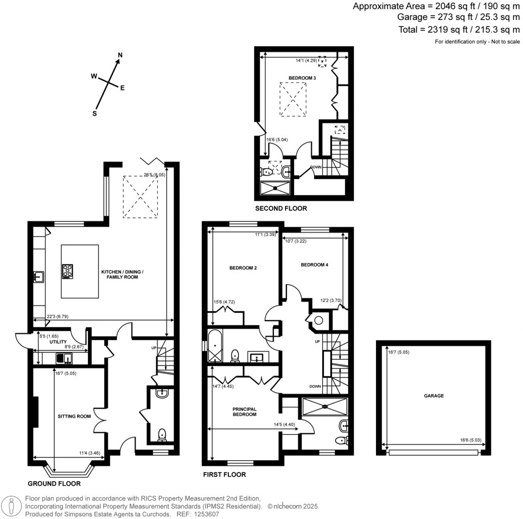 Floorplans For High Acre Close, Fetcham, Surrey