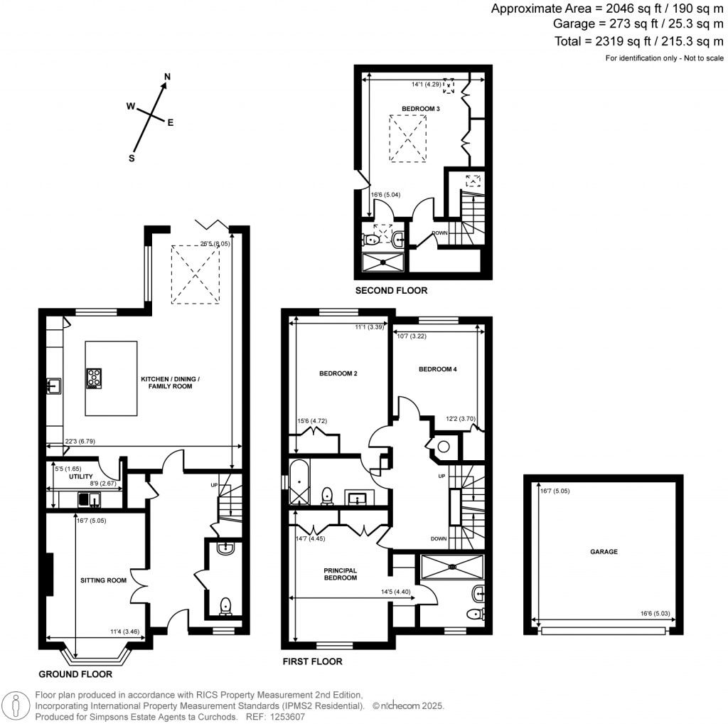 Floorplans For High Acre Close, Fetcham, KT22