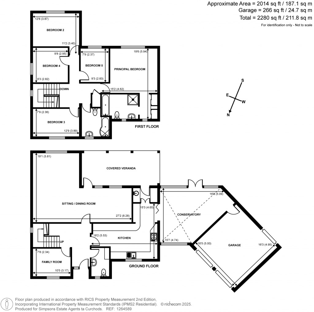 Floorplans For Beechwood Drive, Cobham, Surrey