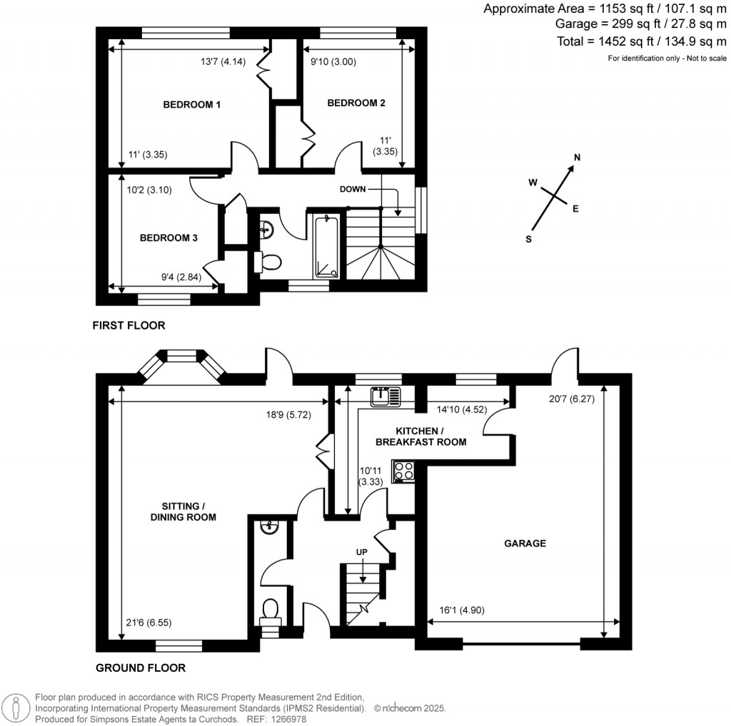 Floorplans For Somerville Road, Cobham, KT11