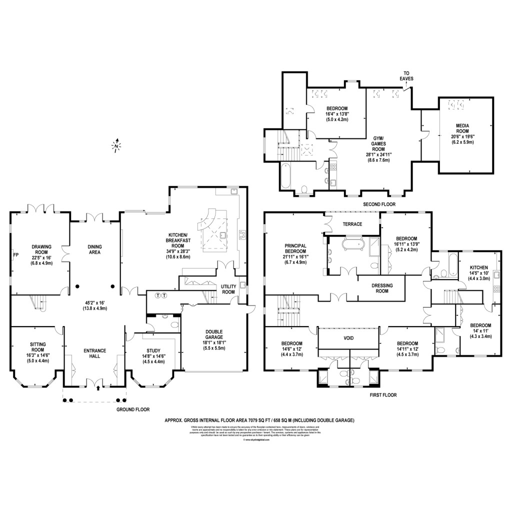 Floorplans For Fairbourne, Cobham, Surrey