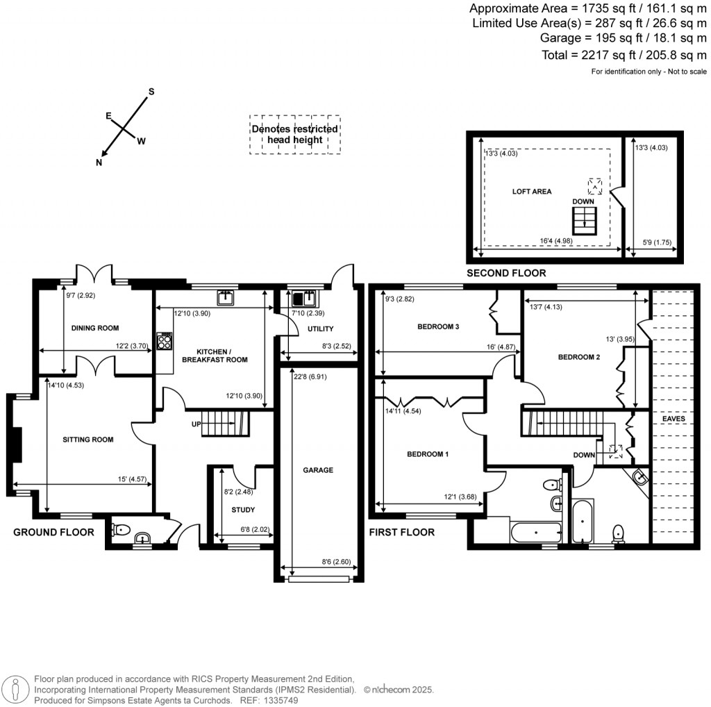 Floorplans For Hogshill Lane, Cobham, Surrey