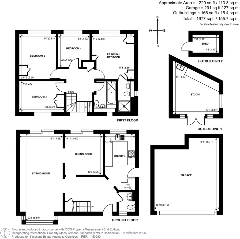Floorplans For St. Andrews Gardens, Cobham, Surrey