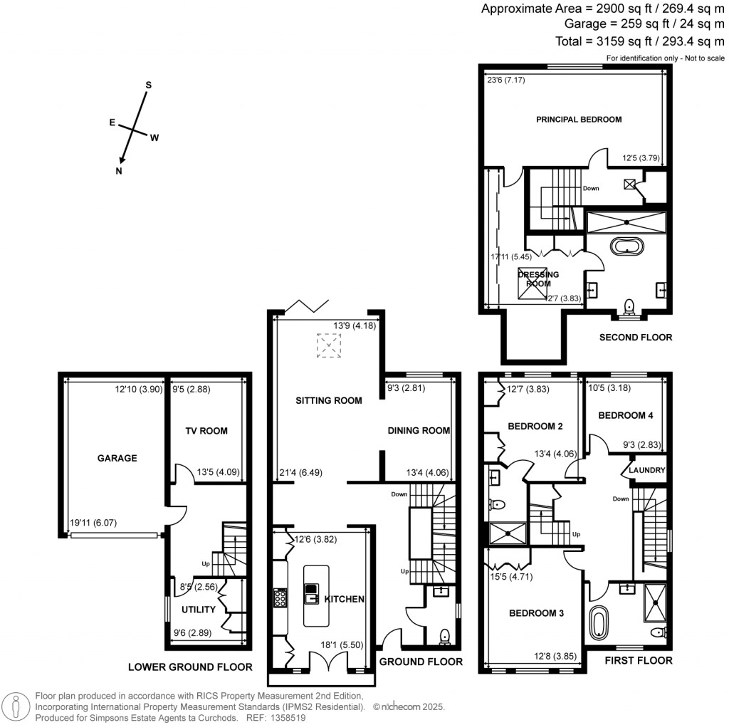 Floorplans For Oakshade Road, Oxshott, Surrey