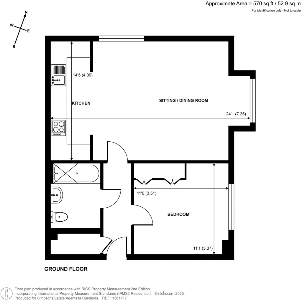 Floorplans For Woodgate Close, Cobham, Surrey