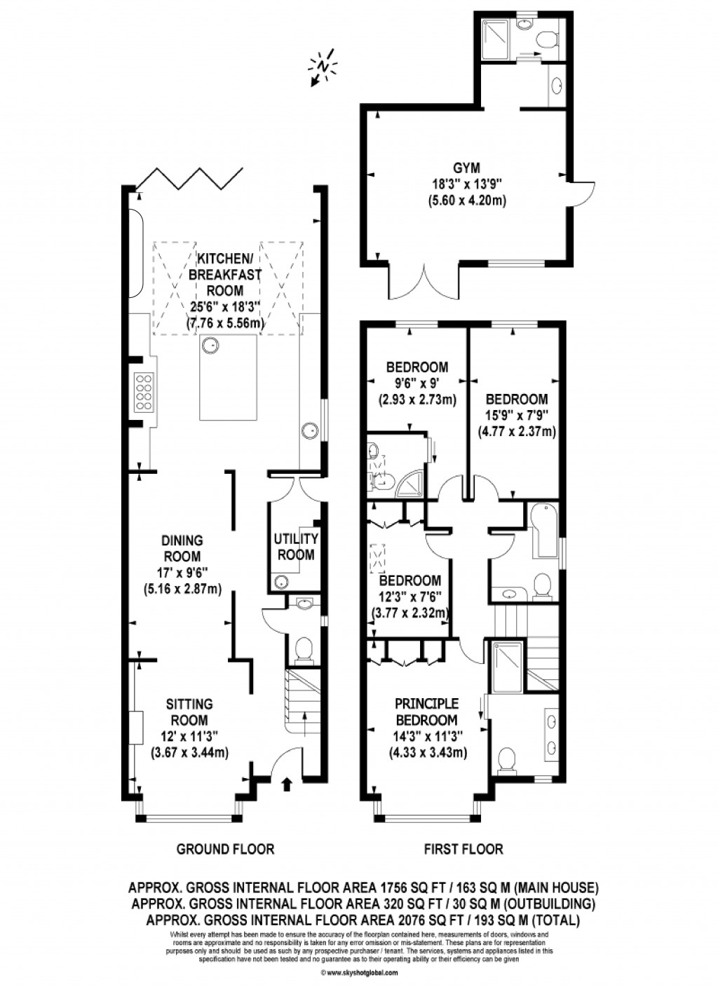 Floorplans For Freelands Road, Cobham, Surrey