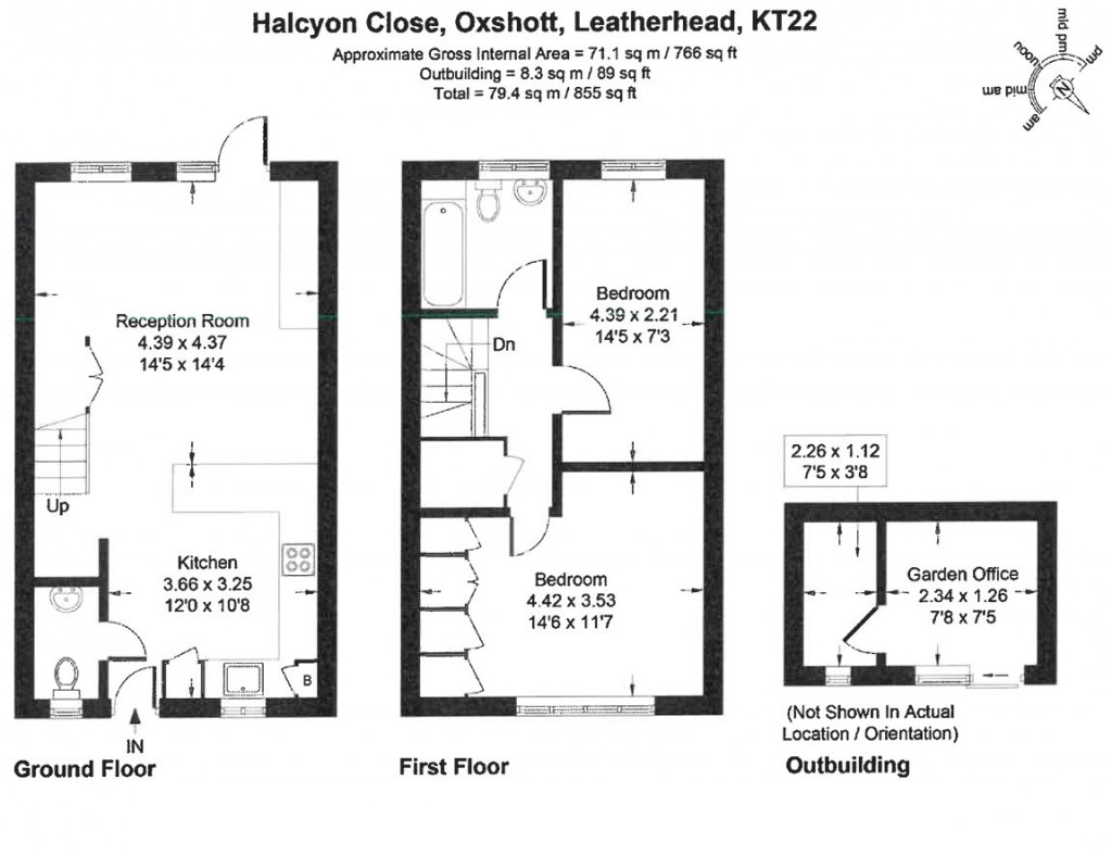 Floorplans For Halcyon Close, Oxshott, Surrey