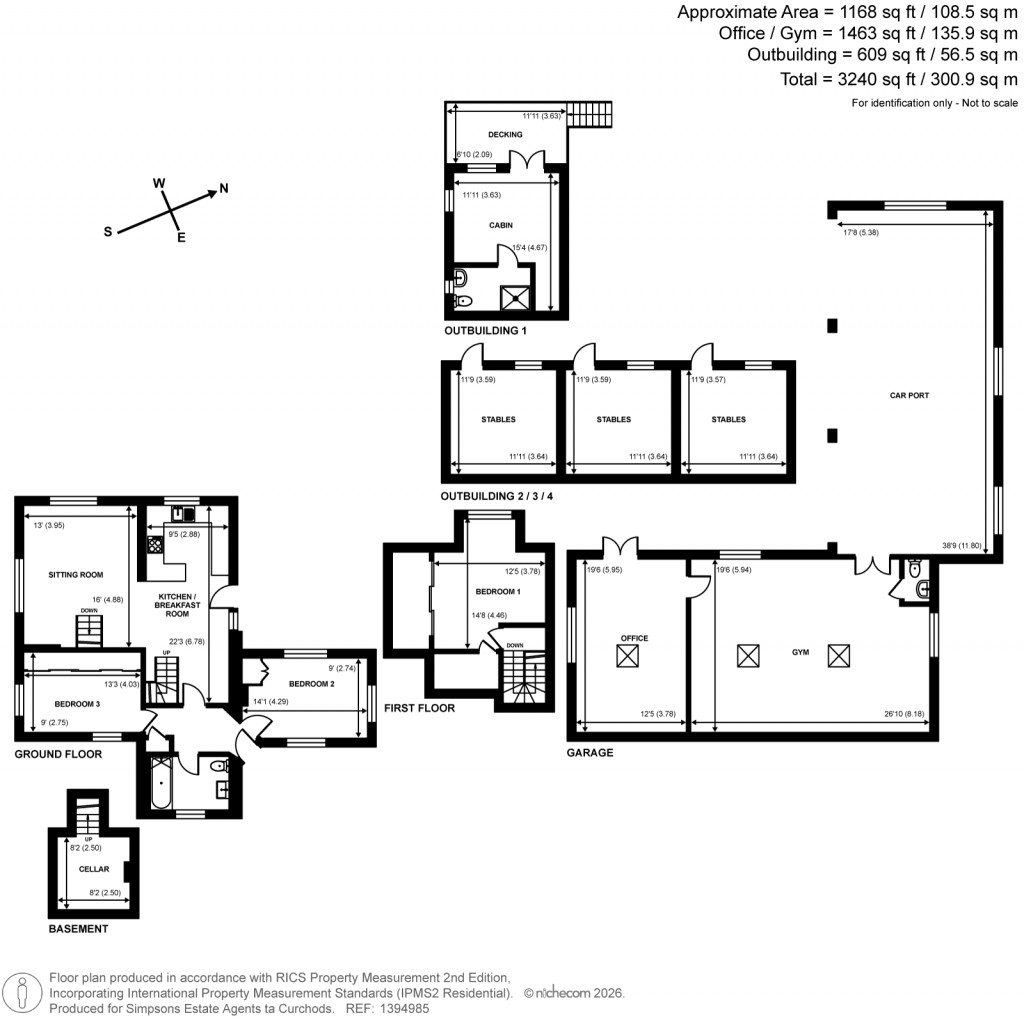 Floorplans For Pointers Road, Cobham, Surrey