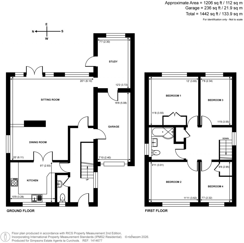 Floorplans For Leigh Road, Cobham, Surrey