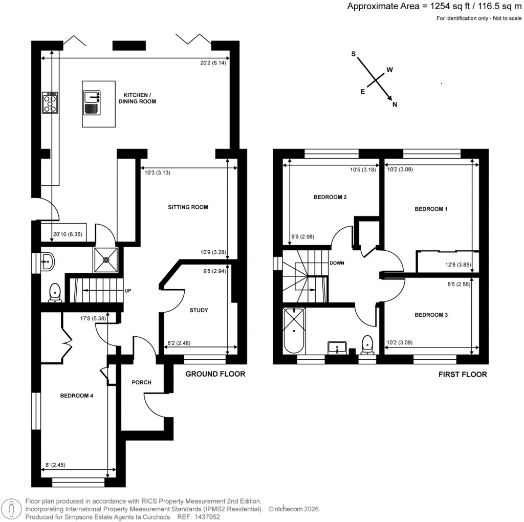 Floorplans For Matthew Arnold Close, Cobham, Surrey