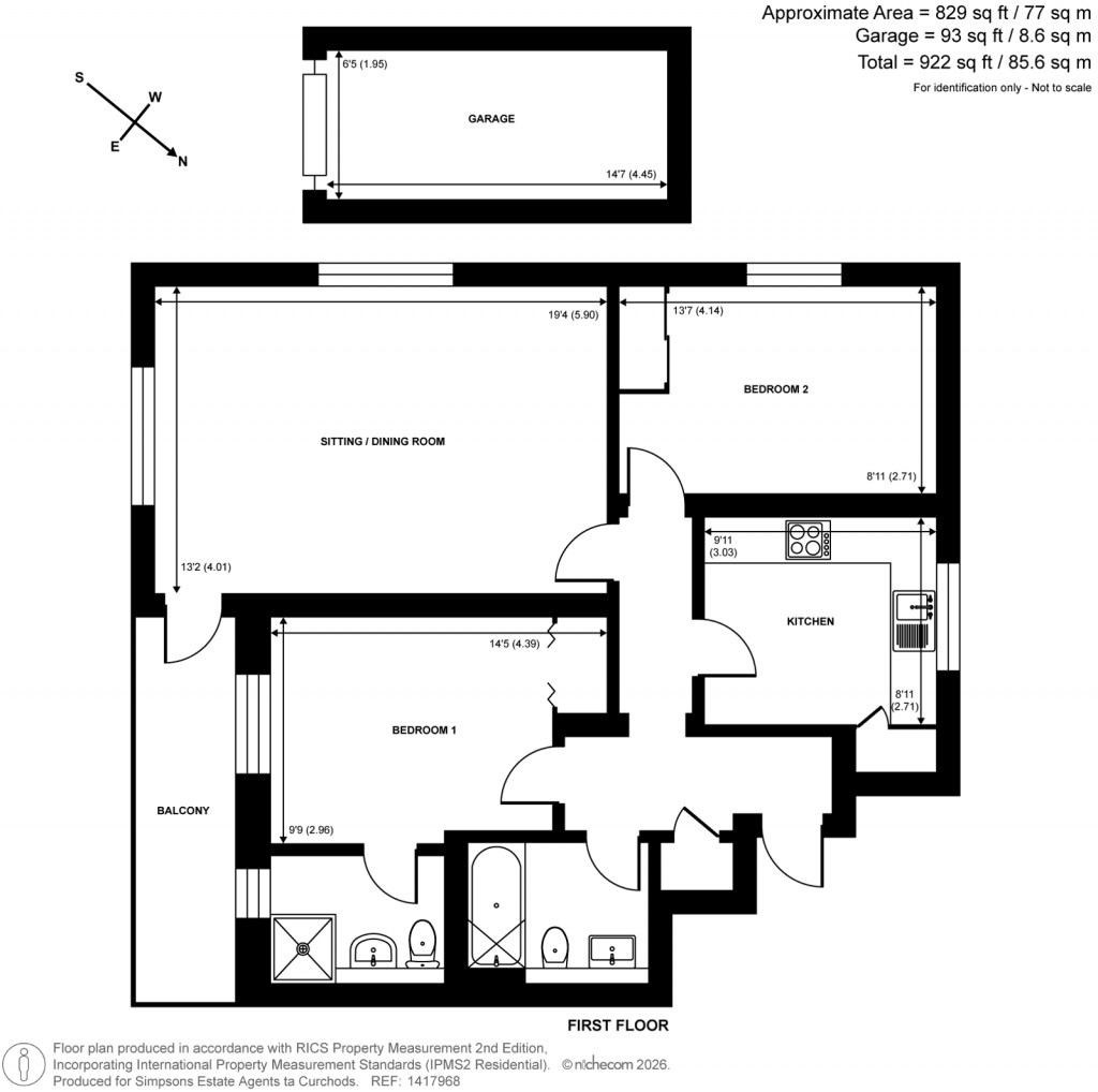 Floorplans For Leigh Corner, Cobham, Surrey
