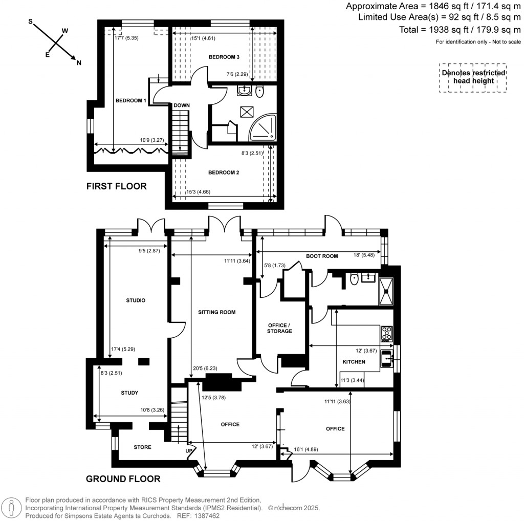 Floorplans For Portsmouth Road, Cobham, Surrey