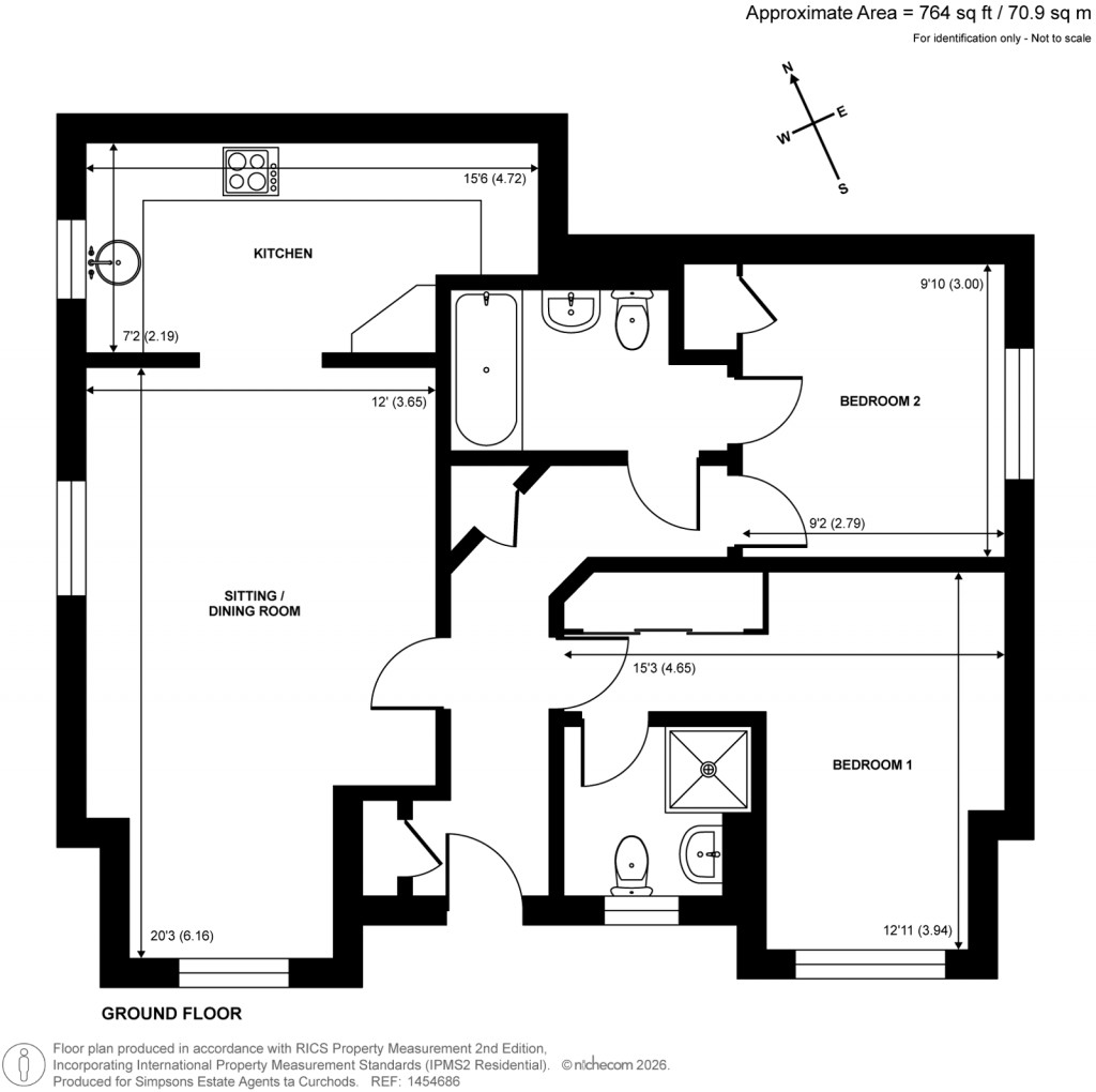 Floorplans For Tilt Road, Cobham, Surrey