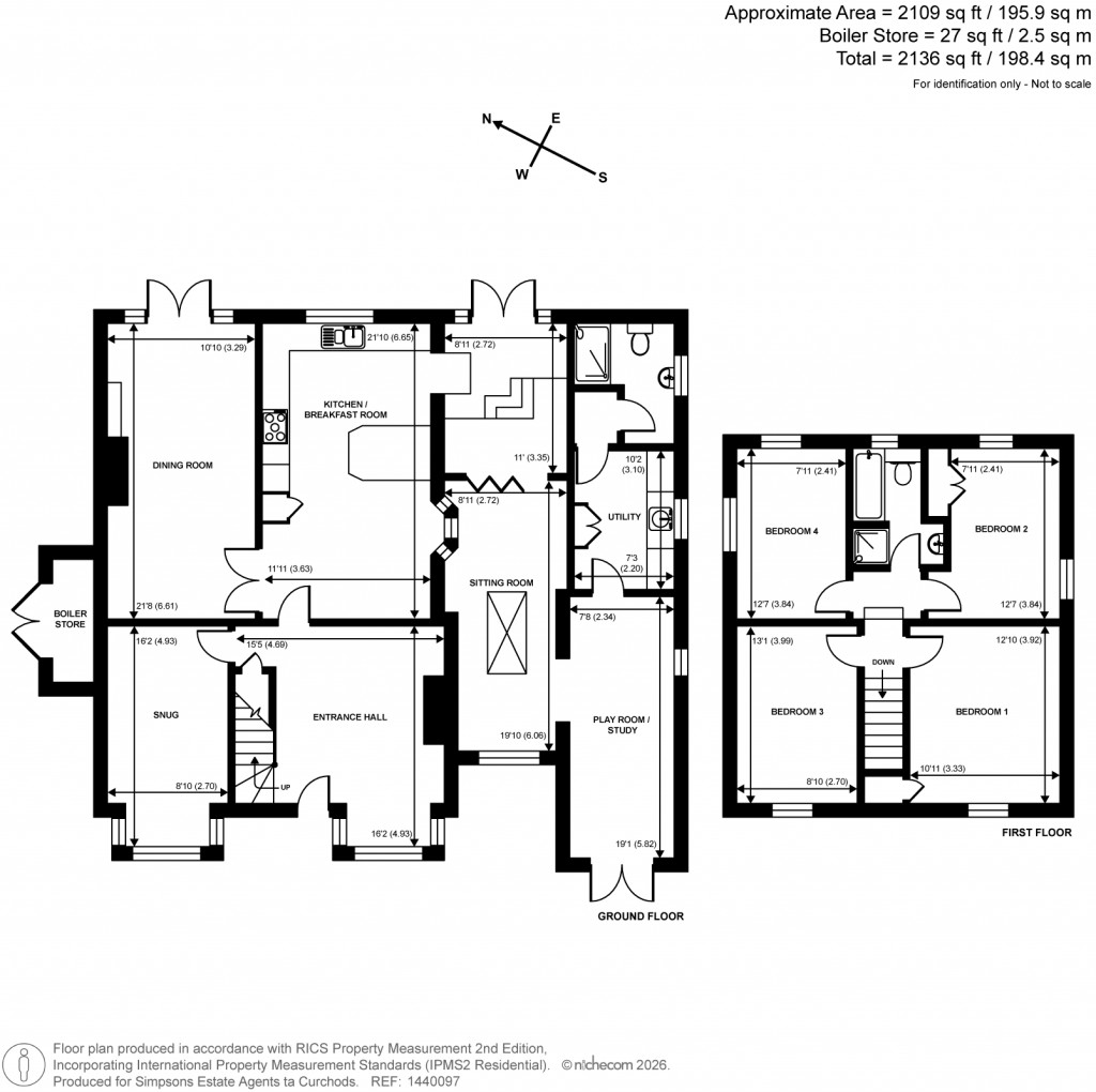 Floorplans For Great Bookham, Leatherhead, Surrey