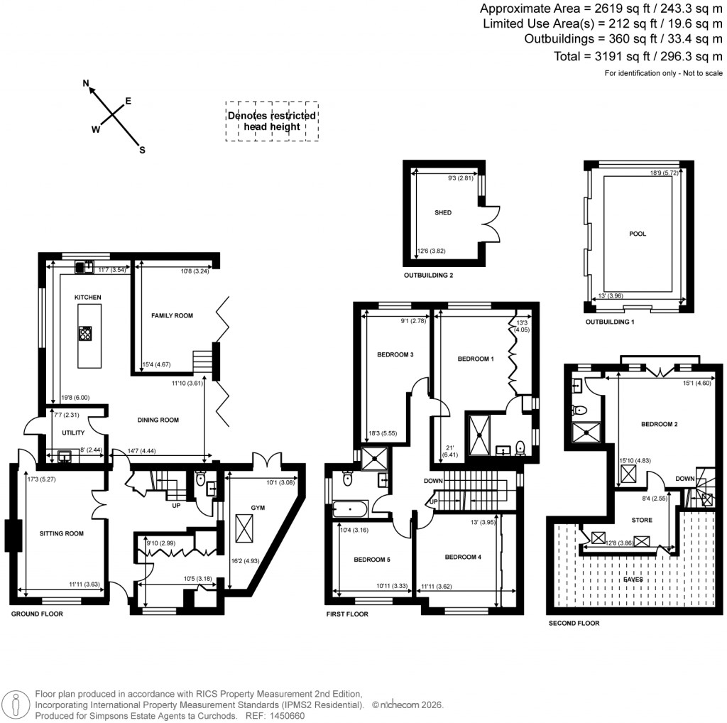 Floorplans For Hillcrest Gardens, Esher, Surrey