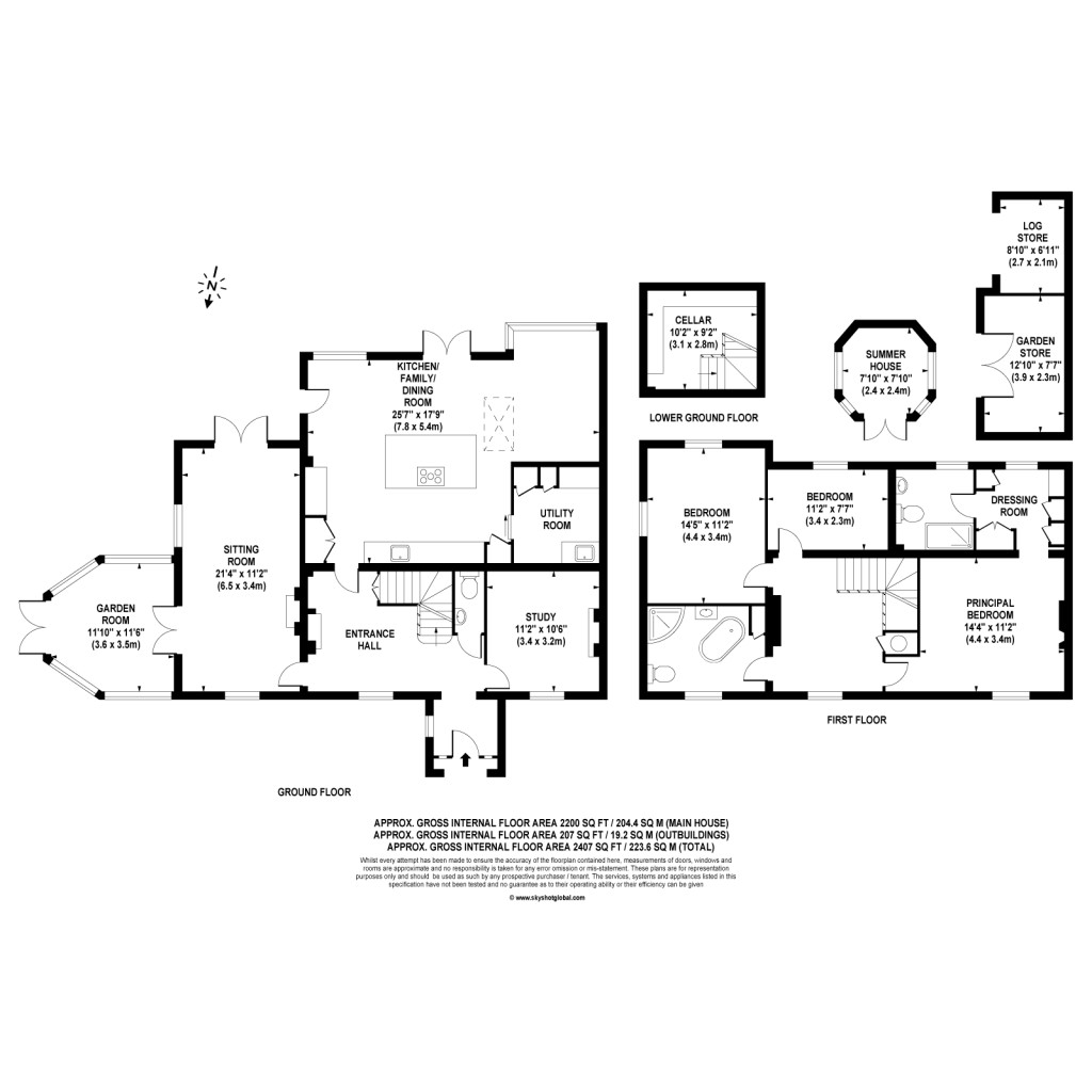Floorplans For Northfield Farm Mews, Cobham, Surrey