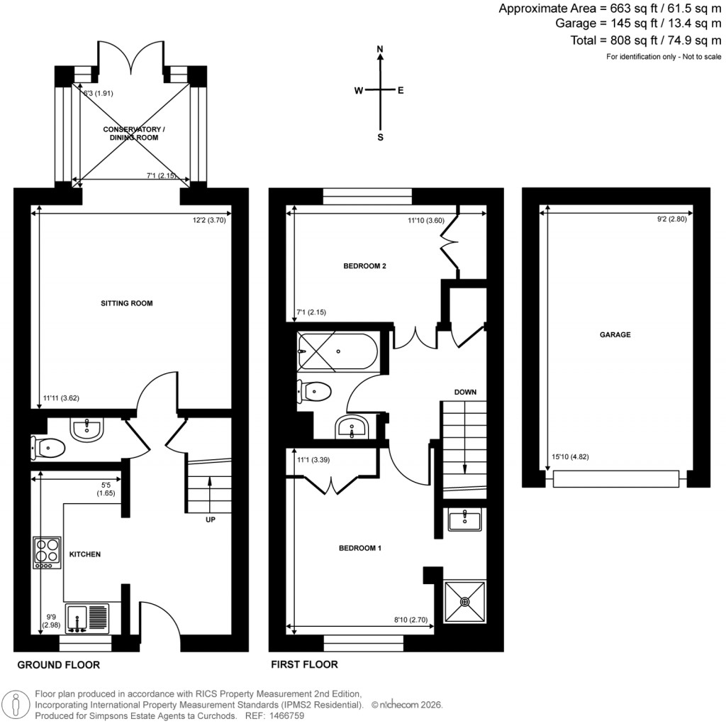 Floorplans For Longboyds, Cobham, Surrey