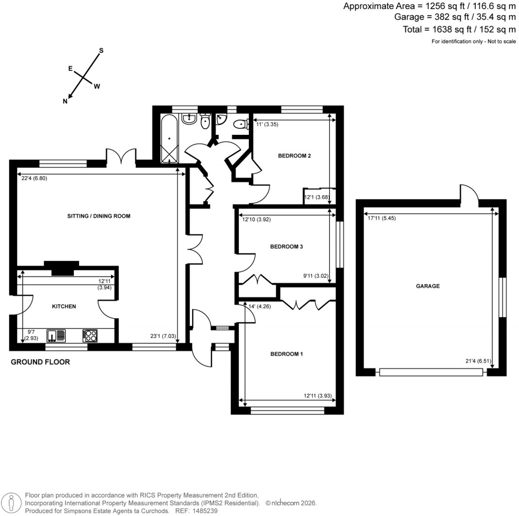 Floorplans For Courtleas, Cobham, Surrey