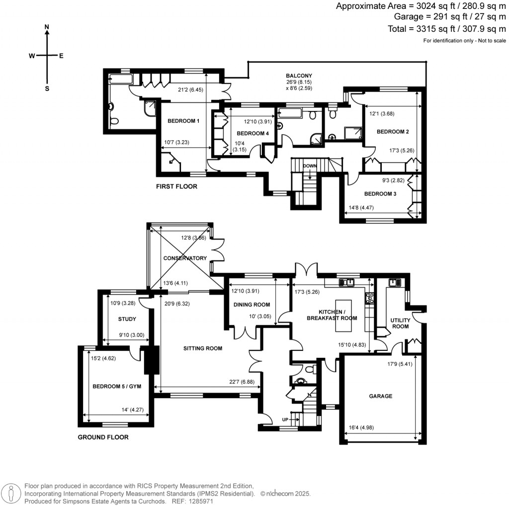Floorplans For Pine Walk, East Horsley, KT24
