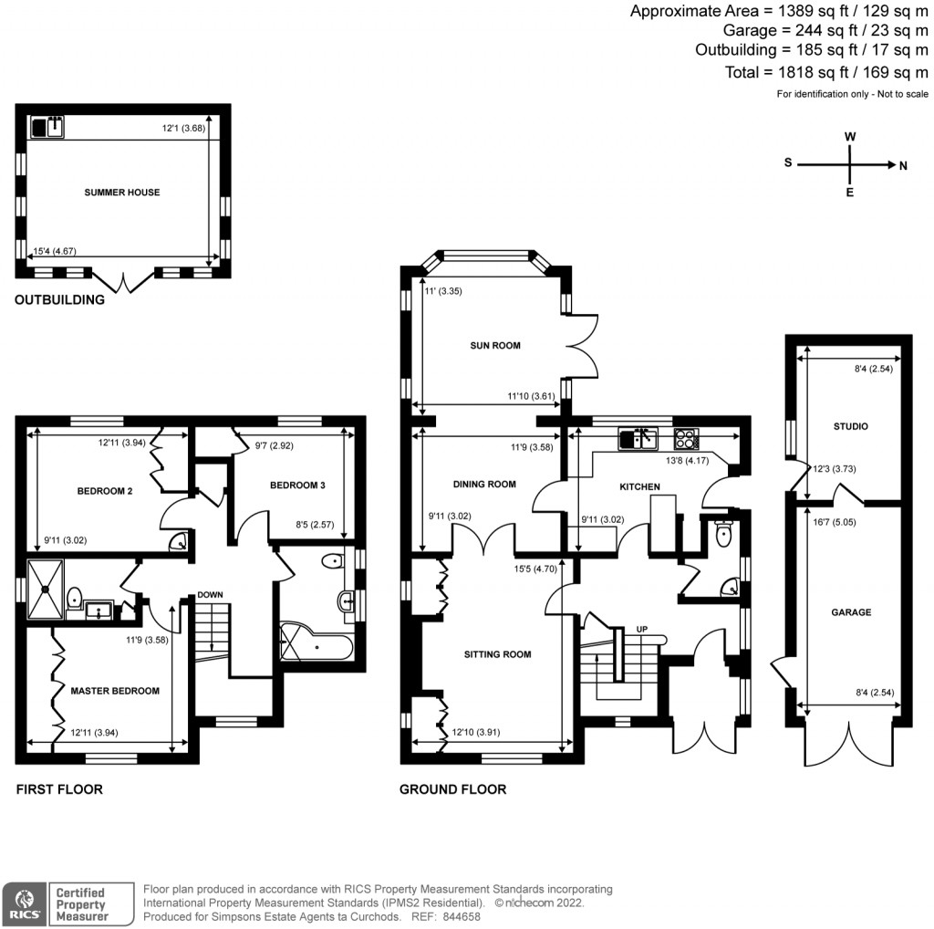 Floorplans For 143 The Street, West Horsley, KT24