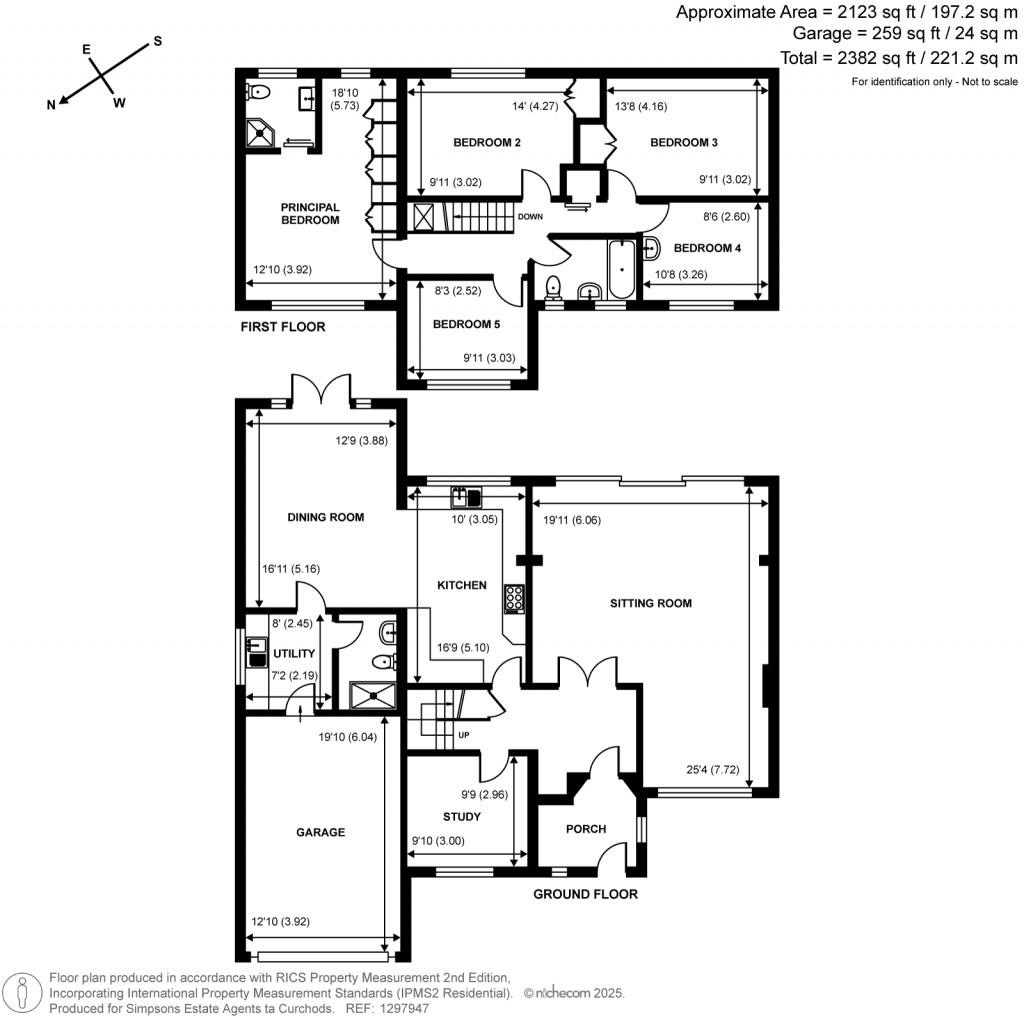 Floorplans For Hooke Road, East Horsley, Surrey