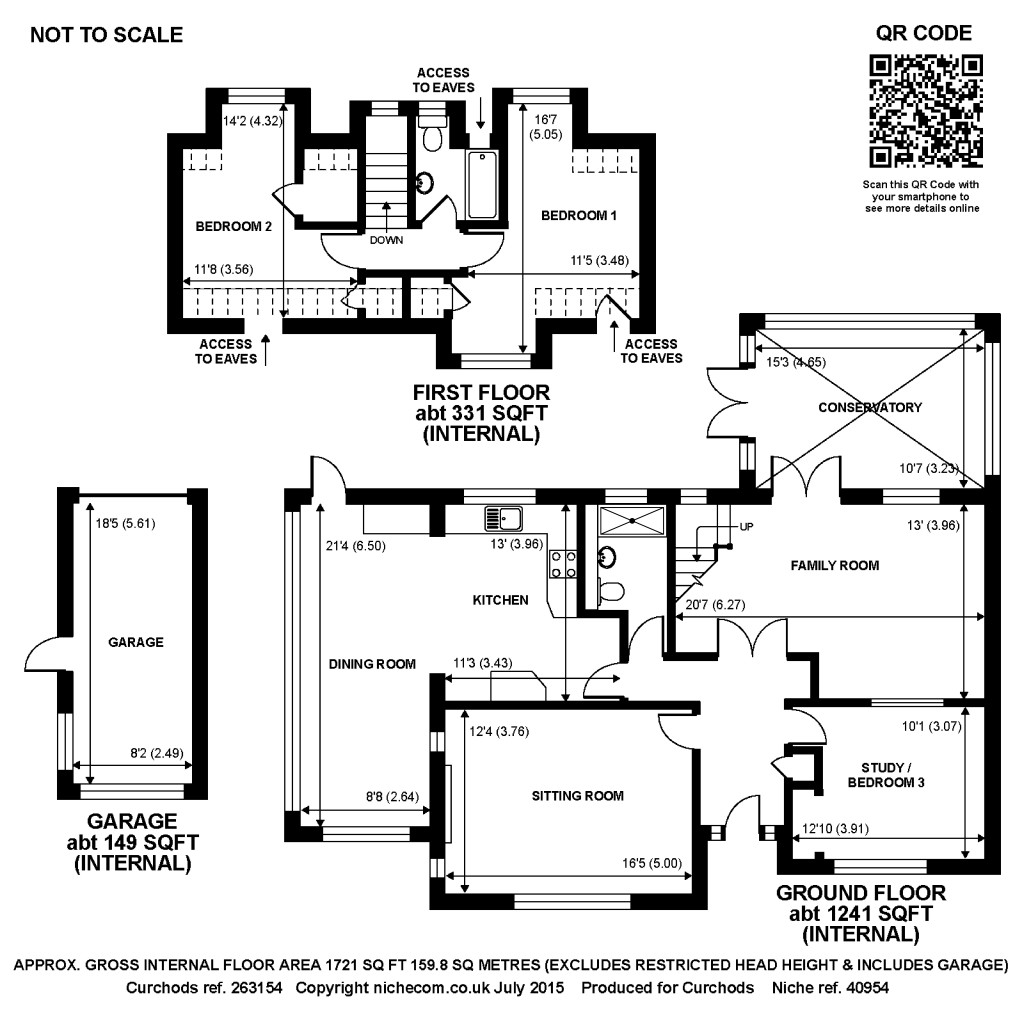 Floorplans For Norrels Ride, East Horsley, Surrey