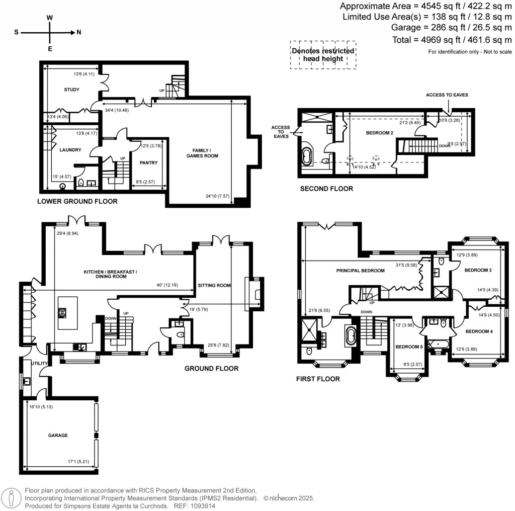 Floorplans For The Warren, East Horsley, Surrey