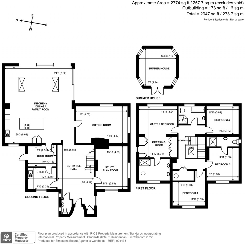 Floorplans For Hooke Road, East Horsley, KT24