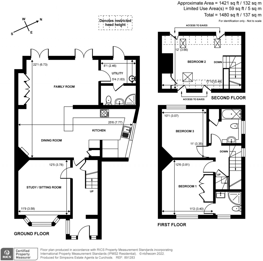 Floorplans For Surrey Gardens, East Horsley, KT24