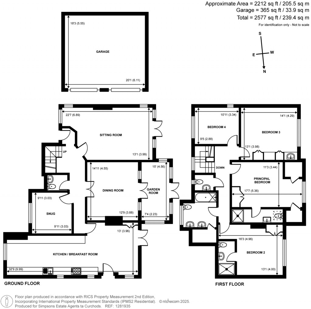 Floorplans For Ockham Road North, East Horsley, KT24