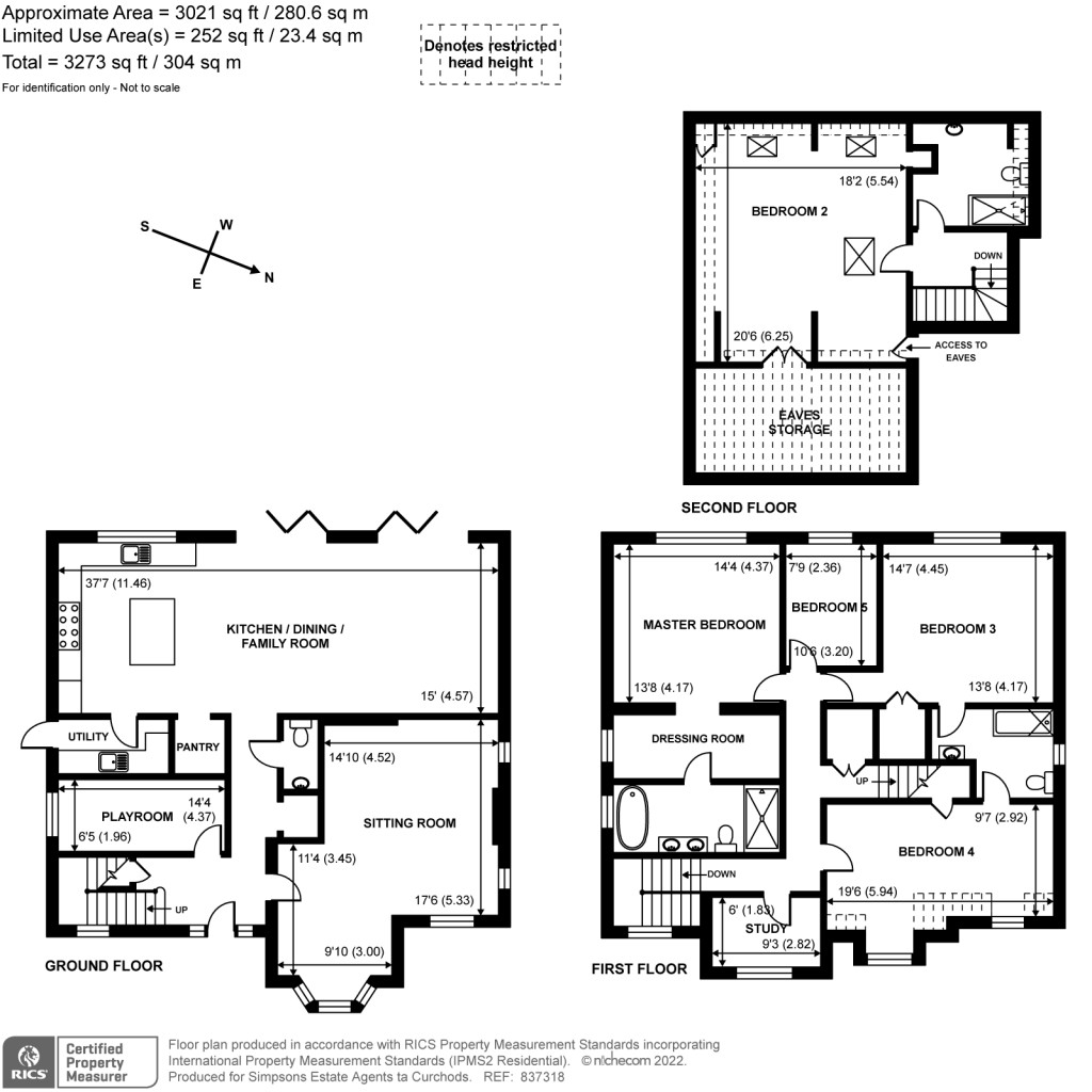 Floorplans For Heatherdene, West Horsley, KT24