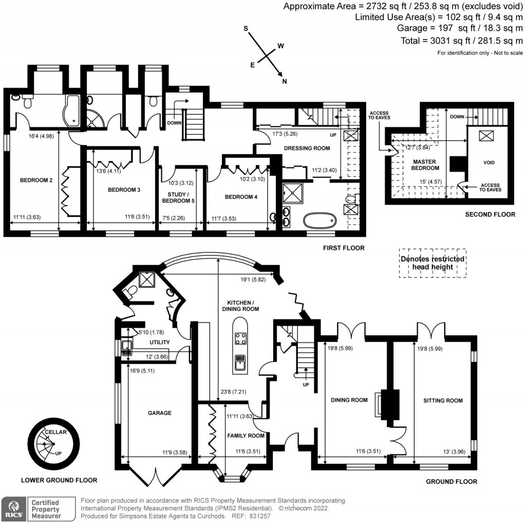 Floorplans For High Park Avenue, East Horsley, KT24