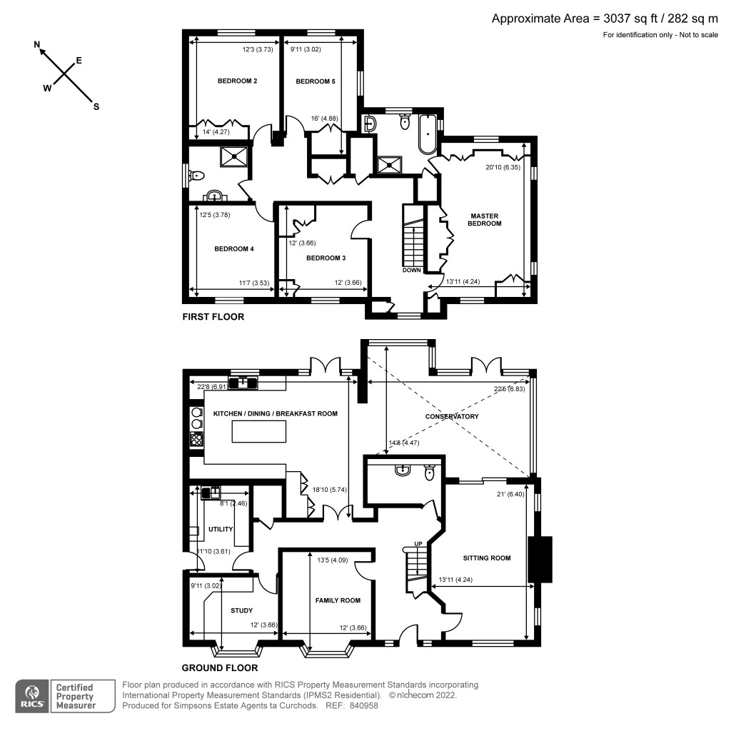 Floorplans For Ockham Road North, East Horsley, KT24
