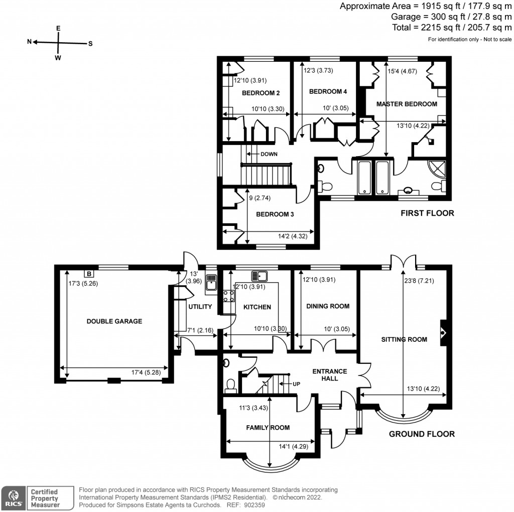 Floorplans For Holmwood Close, East Horsley, KT24