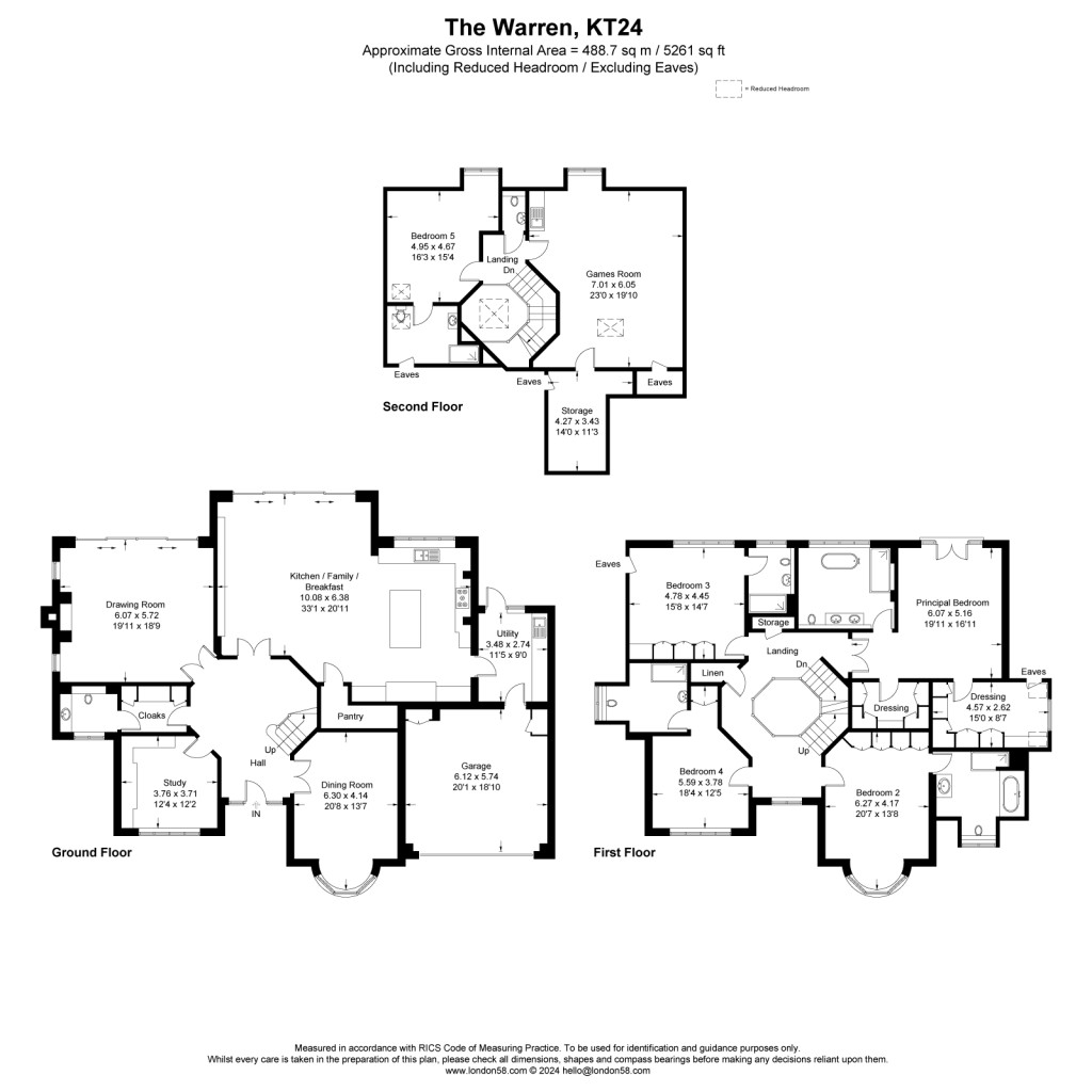 Floorplans For The Warren, East Horsley, KT24