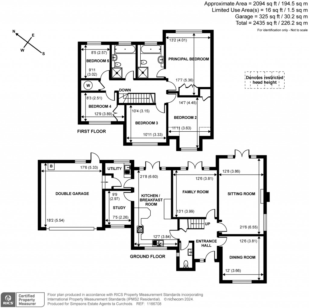 Floorplans For Falconwood, East Horsley, KT24