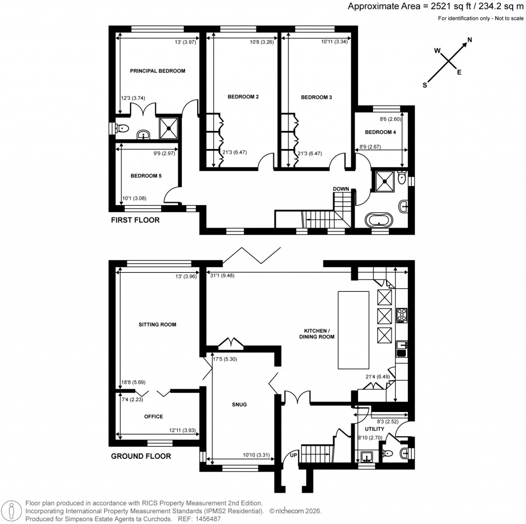 Floorplans For Farm Lane, East Horsley, Surrey