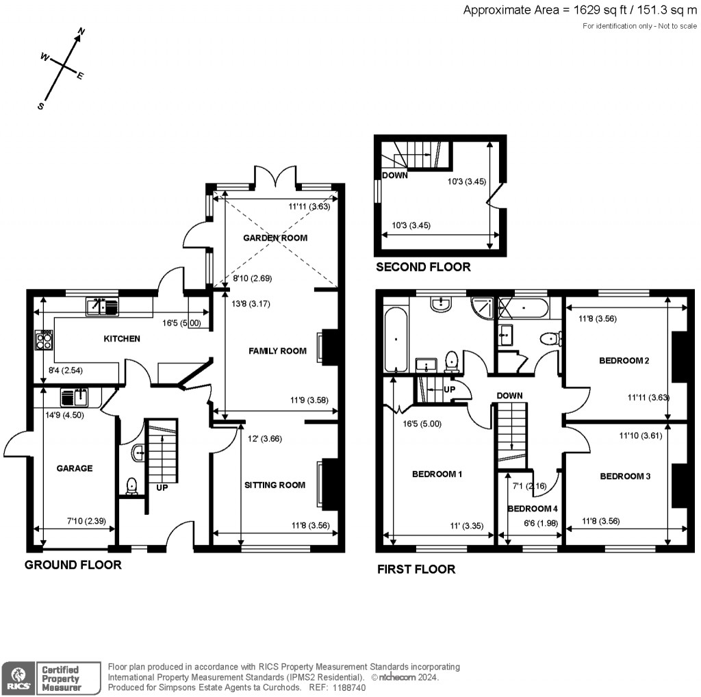 Floorplans For Forest Road, Effingham Junction, Surrey
