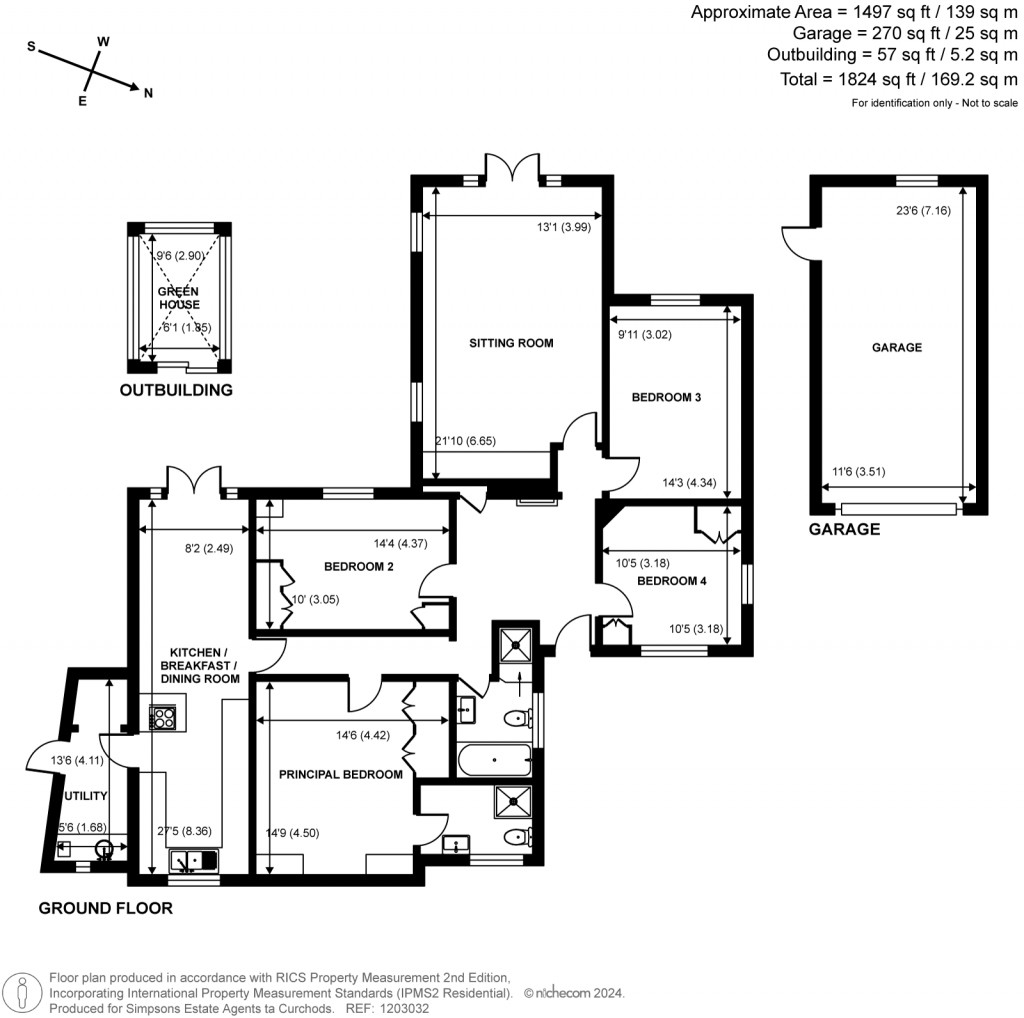 Floorplans For Norrels Drive, East Horsley, KT24