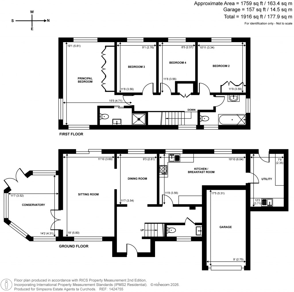 Floorplans For The Street, West Horsley, Surrey