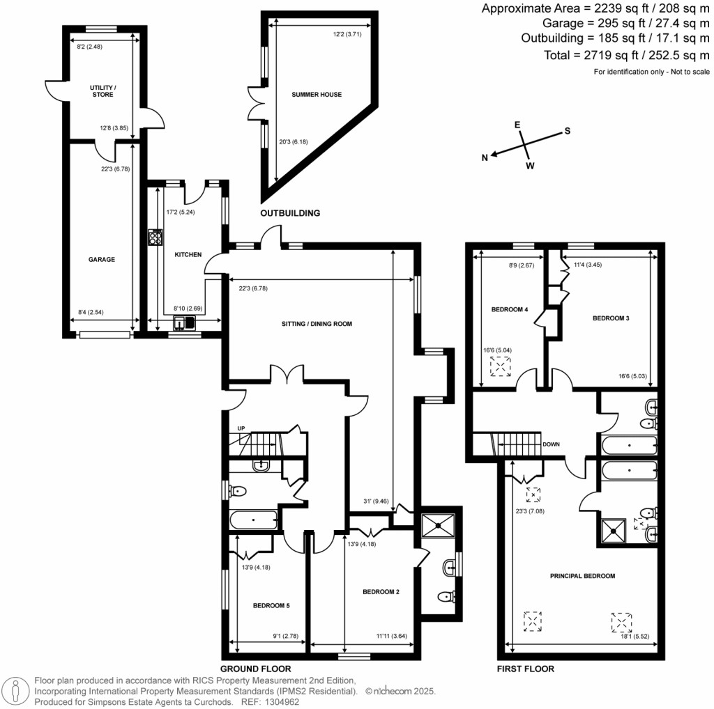 Floorplans For Forest Road, East Horsley, Surrey