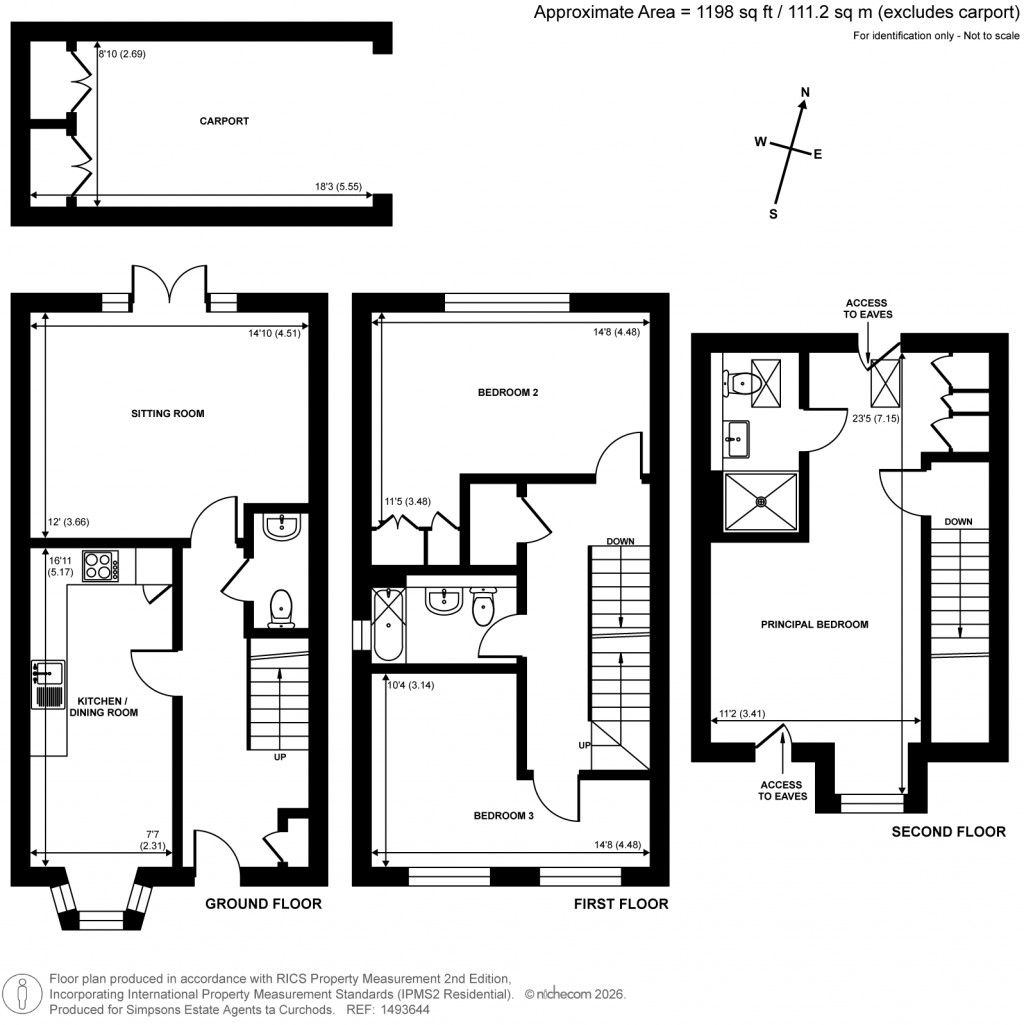 Floorplans For Braeside Close, West Horsley, Surrey