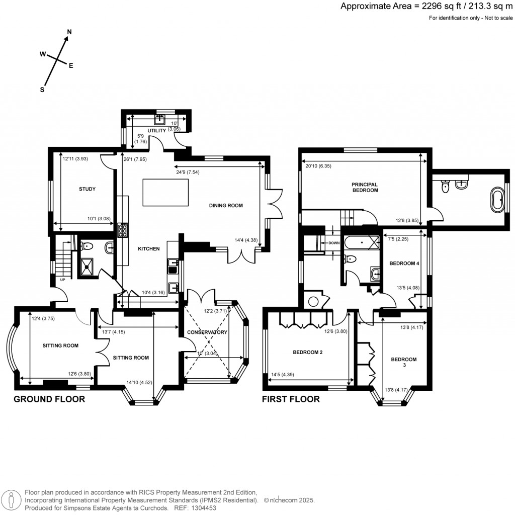 Floorplans For Glendene Avenue, East Horsley, Surrey