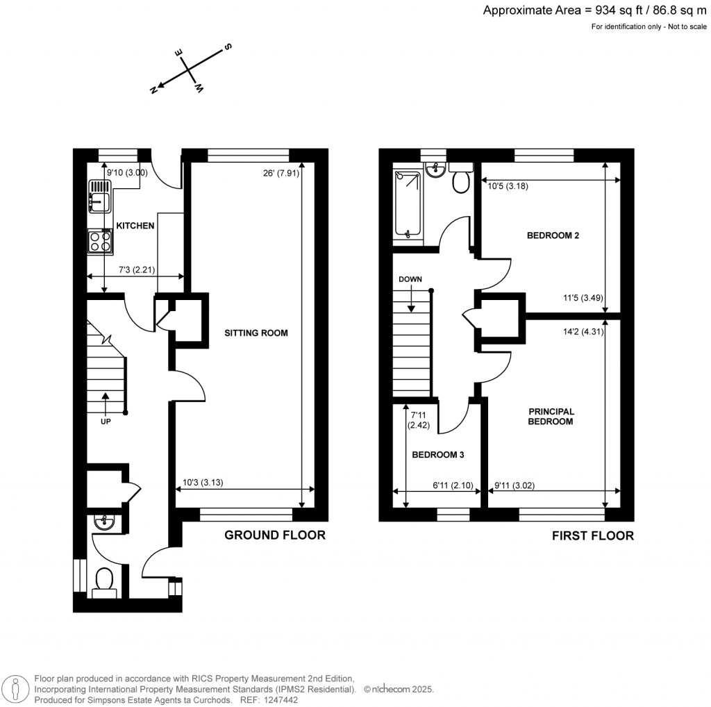 Floorplans For St. Martins Close, East Horsley, Surrey