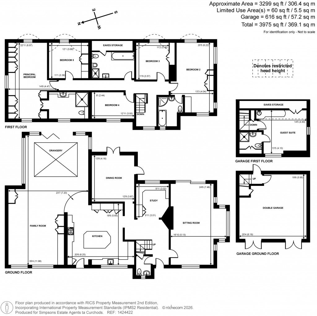 Floorplans For Pennymead Drive, East Horsley, Surrey